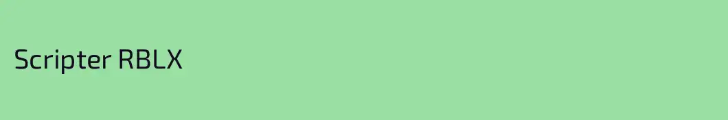Scripter RBLX